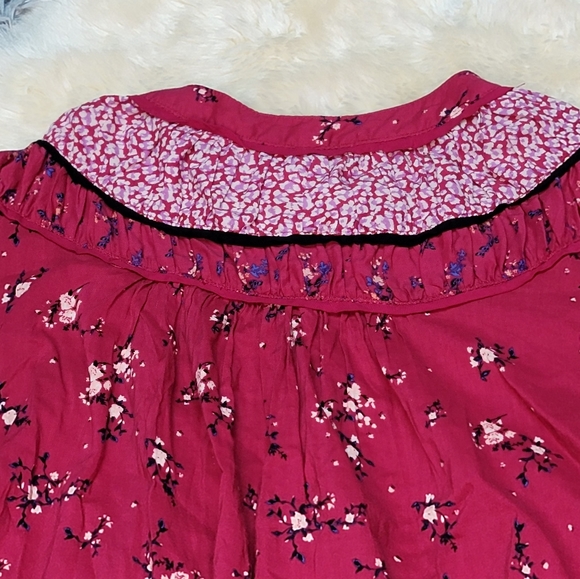 Free People Berry Combo blouse size SP NWOT - Picture 9 of 10